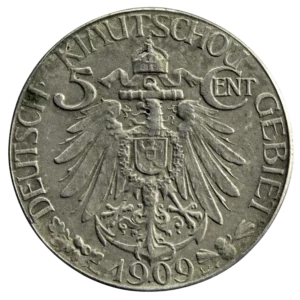Chine occupation allemande de Kiau-Chau 5 cents 1909