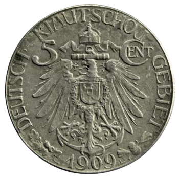Chine occupation allemande de Kiau-Chau 5 cents 1909