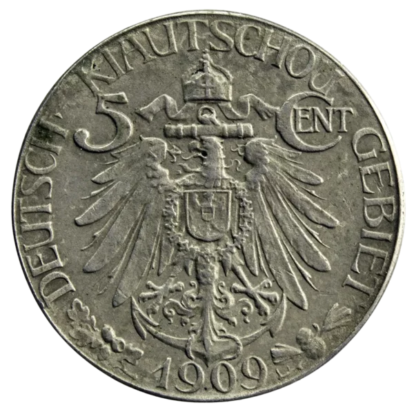 Chine occupation allemande de Kiau-Chau 5 cents 1909