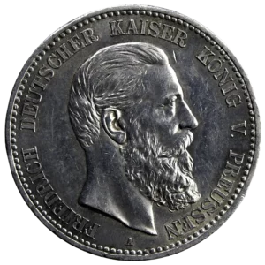 Germany Prussia 5 mark 1888 A