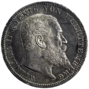 Allemagne Wurtemberg 3 mark 1914 F