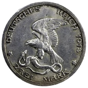Allemagne Prusse 3 mark 1913