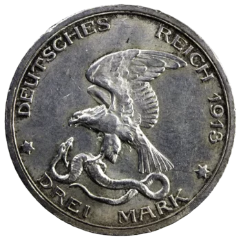 Allemagne Prusse 3 mark 1913