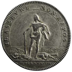 States of Burgundy silver jeton 1688
