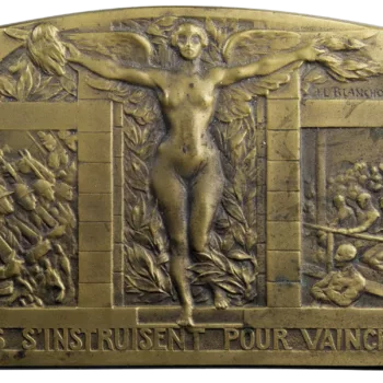 Saint-Cyr plaque bronze Maroc-Syrie