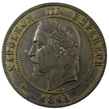 Napoléon III 10 centimes 1861 Strasbourg