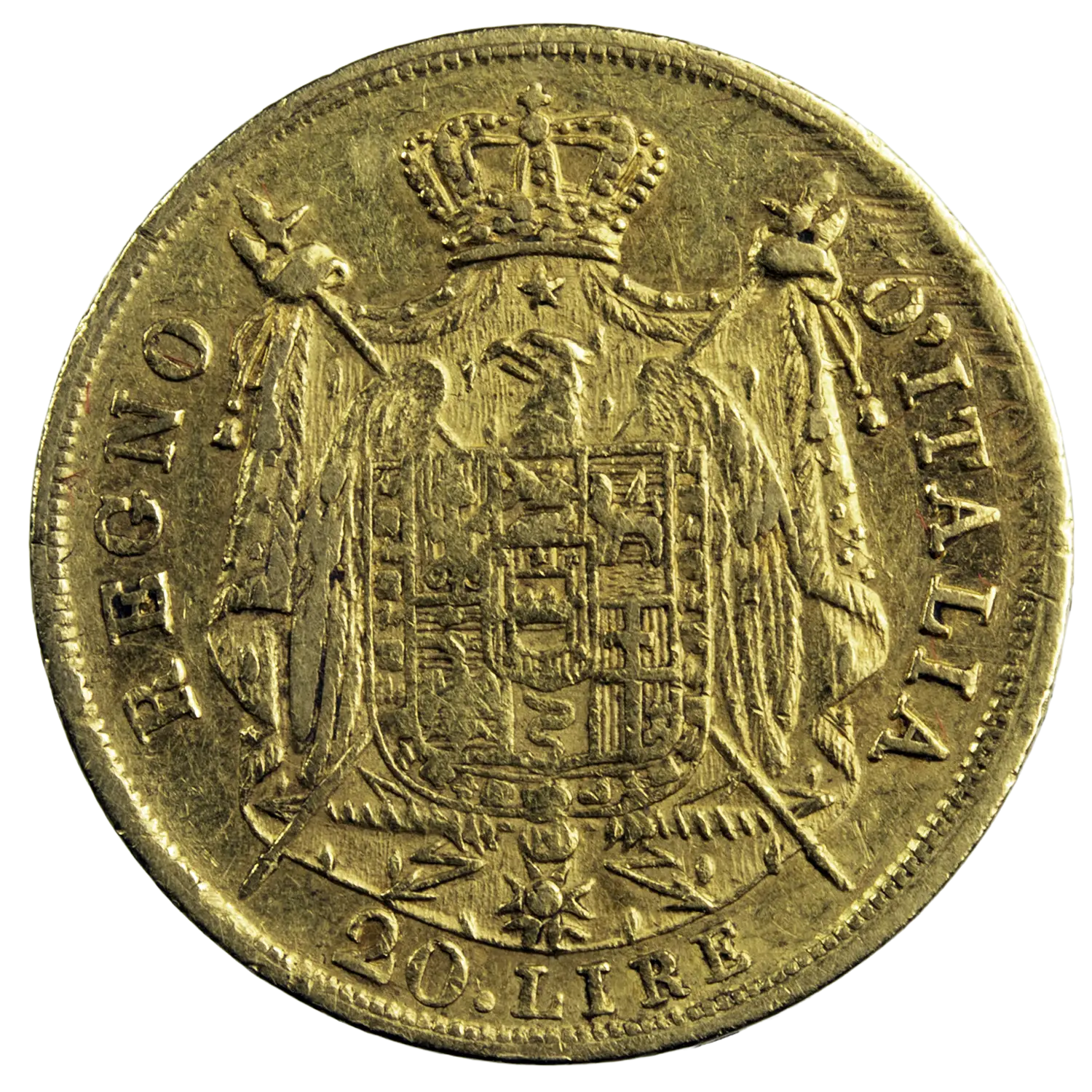 Royaume d’Italie Napoléon 20 lire 1808 M