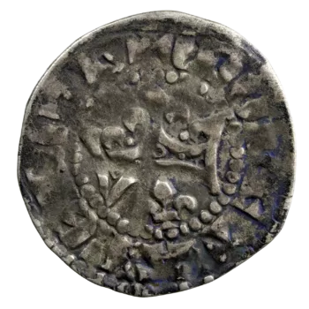 Anjou and Maine Counties Charles III de Valois AR denier