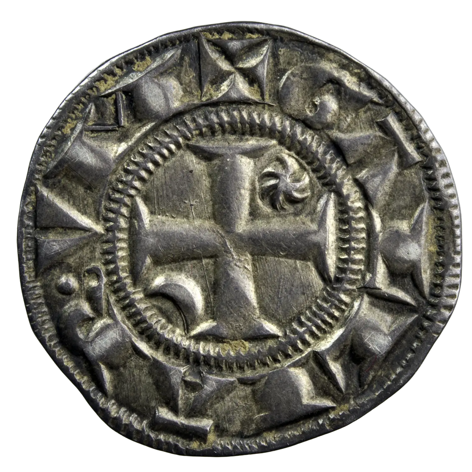 Archevêché de Lyon AR double denier - Image 2