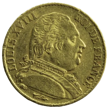 Louis XVIII 20 francs 1814 Bordeaux