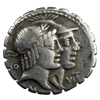 Fufia denier serratus 70 avant JC