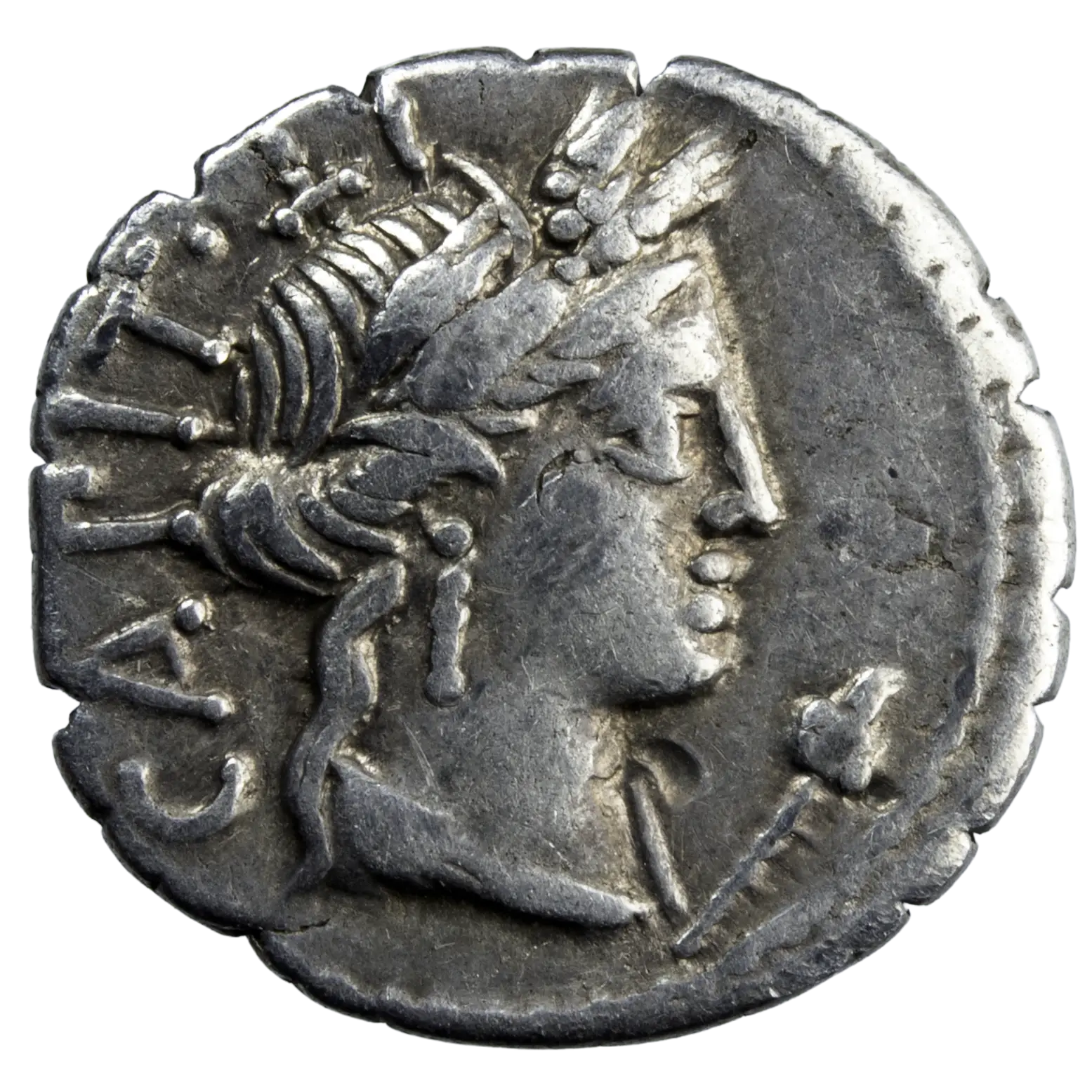 Gaius Marius Capito AR denarius 81 BC