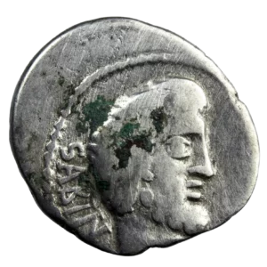 L. Titurius L.f. Sabinus denier 89 avant JC