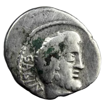 L. Titurius L.f. Sabinus denier 89 avant JC