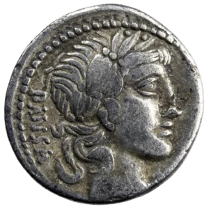 C. Vibius C.f. Pansa denarius 90 BC