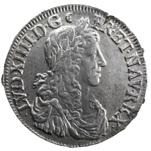 Louis XIV half-ecu buste juvénile 1662 Rouen