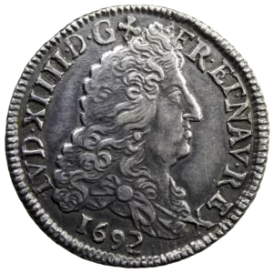 Louis XIV 1/4 écu 8L 1692 Montpellier