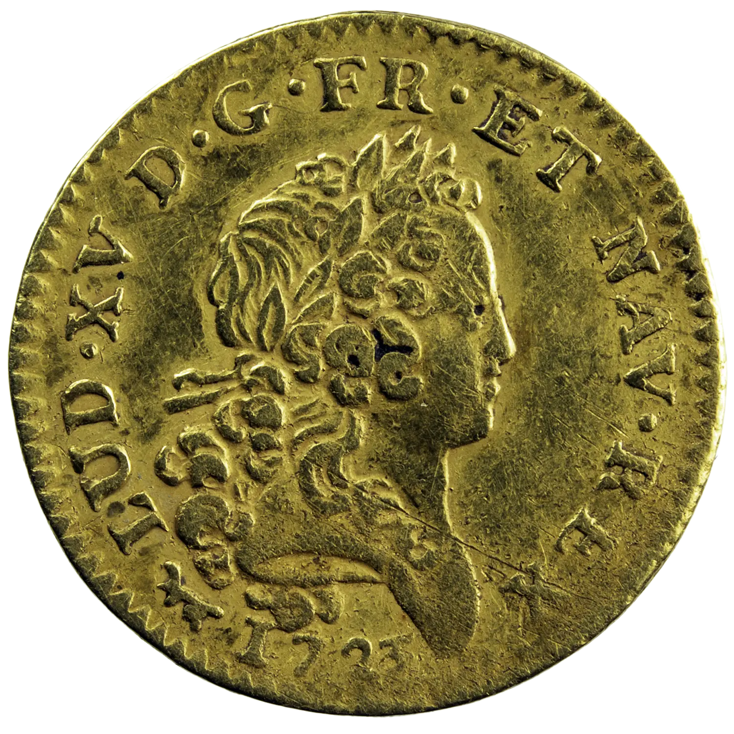 Louis XV Half-louis mirliton 1723 Paris