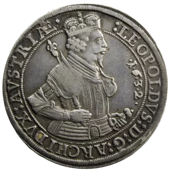 Austria Leopold V thaler 1632 Hall