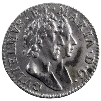 Grande Bretagne Guillaume et Mary 3 pence 1689