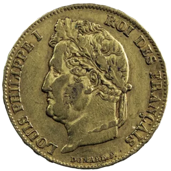 Louis Philippe 20 francs or 1841 Paris