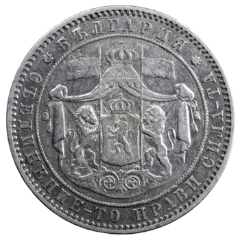 Bulgarie Alexandre I 5 leva 1885