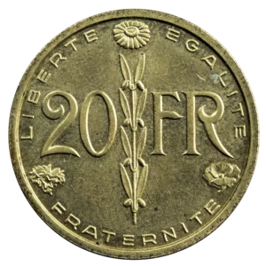 Essai du concours de 20 francs par Simon 1950