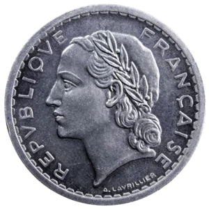 Gouvernement provisoire essai 5 francs aluminium 1945