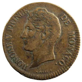 Monaco Honore V 5 centimes 1837