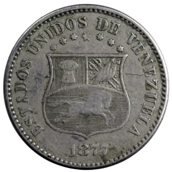 Venezuela 2,5 centavos 1877