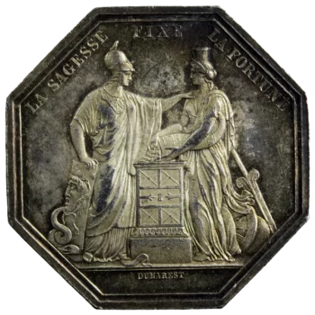 Banque de France jeton en argent