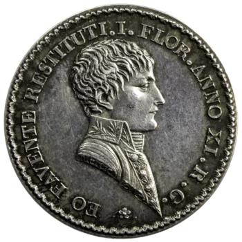Napoléon jeton argent agent de change Lyon 1803