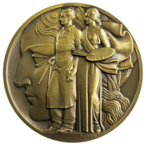 AE medal by Pierre Turin exposition Arts and Technology