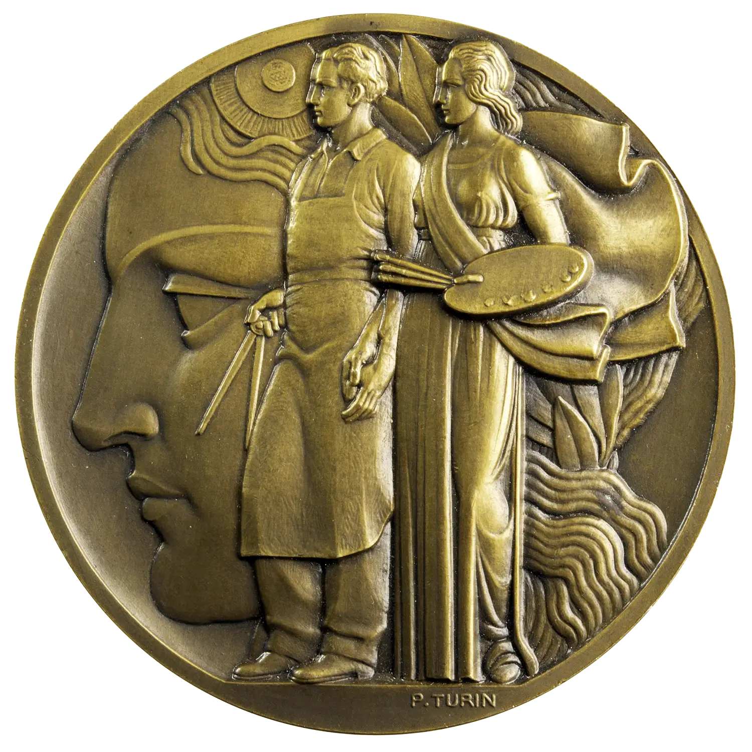 AE medal by Pierre Turin exposition Arts and Technology