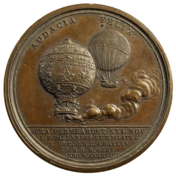 Montgolfier médaille en cuivre 1784