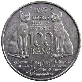 V république 100 francs Malraux 1997