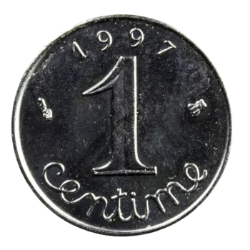 V république 1 centime 1997
