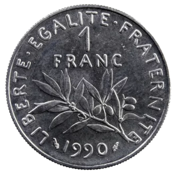 V république 1 franc 1990
