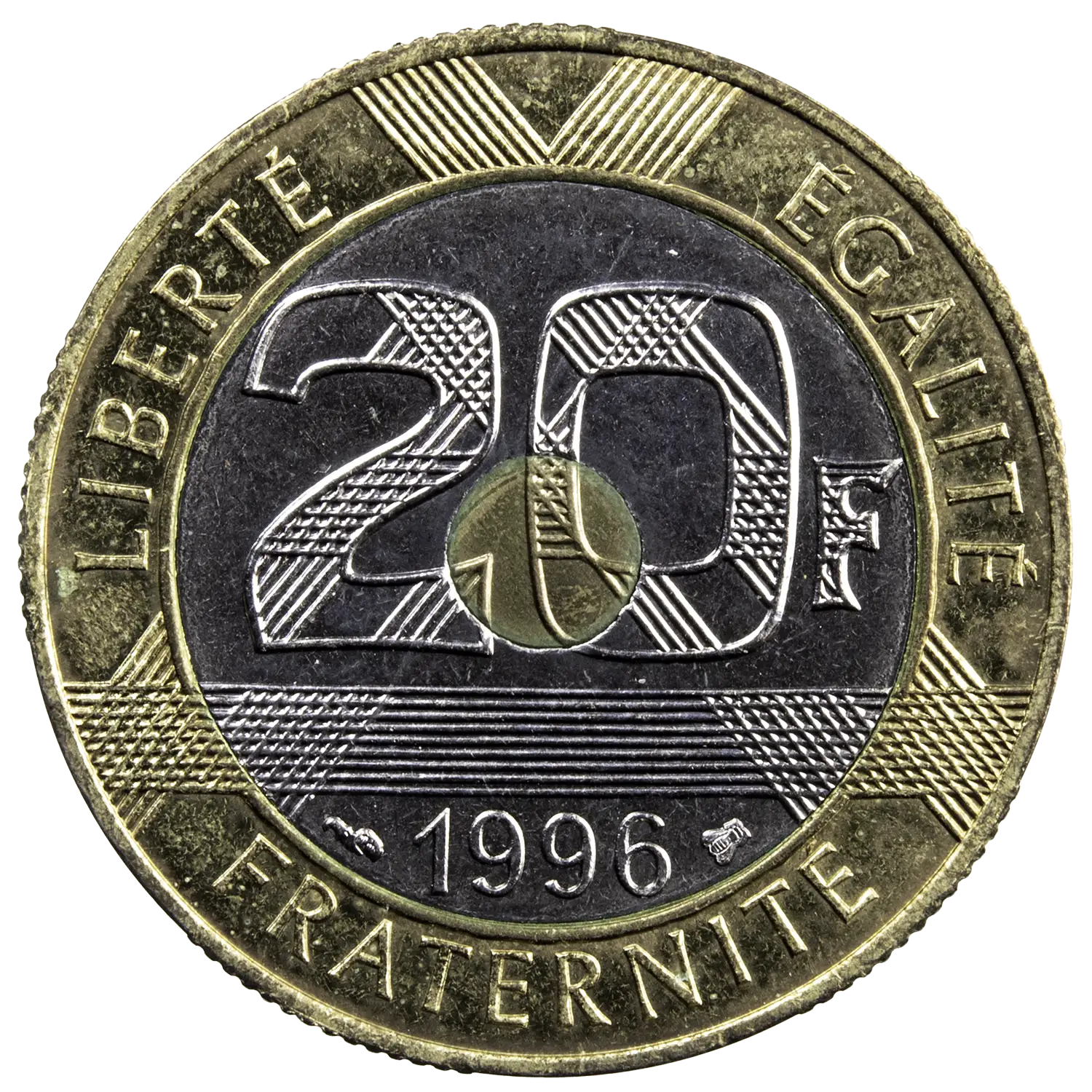 V république 20 francs 1996