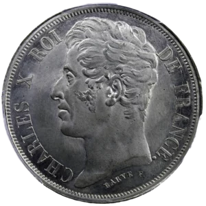 Charles X épreuve en étain uniface PCGS SP66