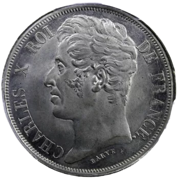 Charles X épreuve en étain uniface PCGS SP66