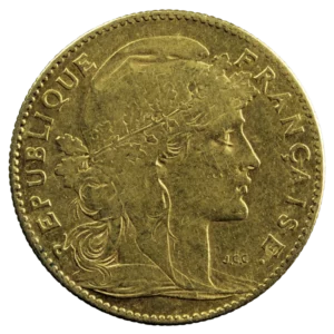 10 francs or coq 1901