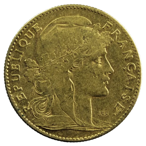 10 francs or coq 1901