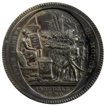 Constitution Monneron de 5 sols au serment 1792