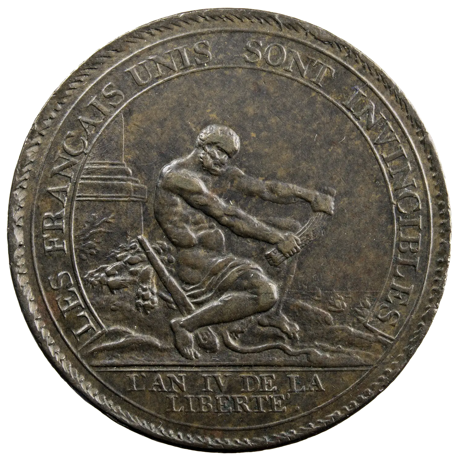 Constitution Cinq sols de Monneron à l'Hercule 1792