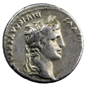 Auguste denier Caius et Lucius Lyon