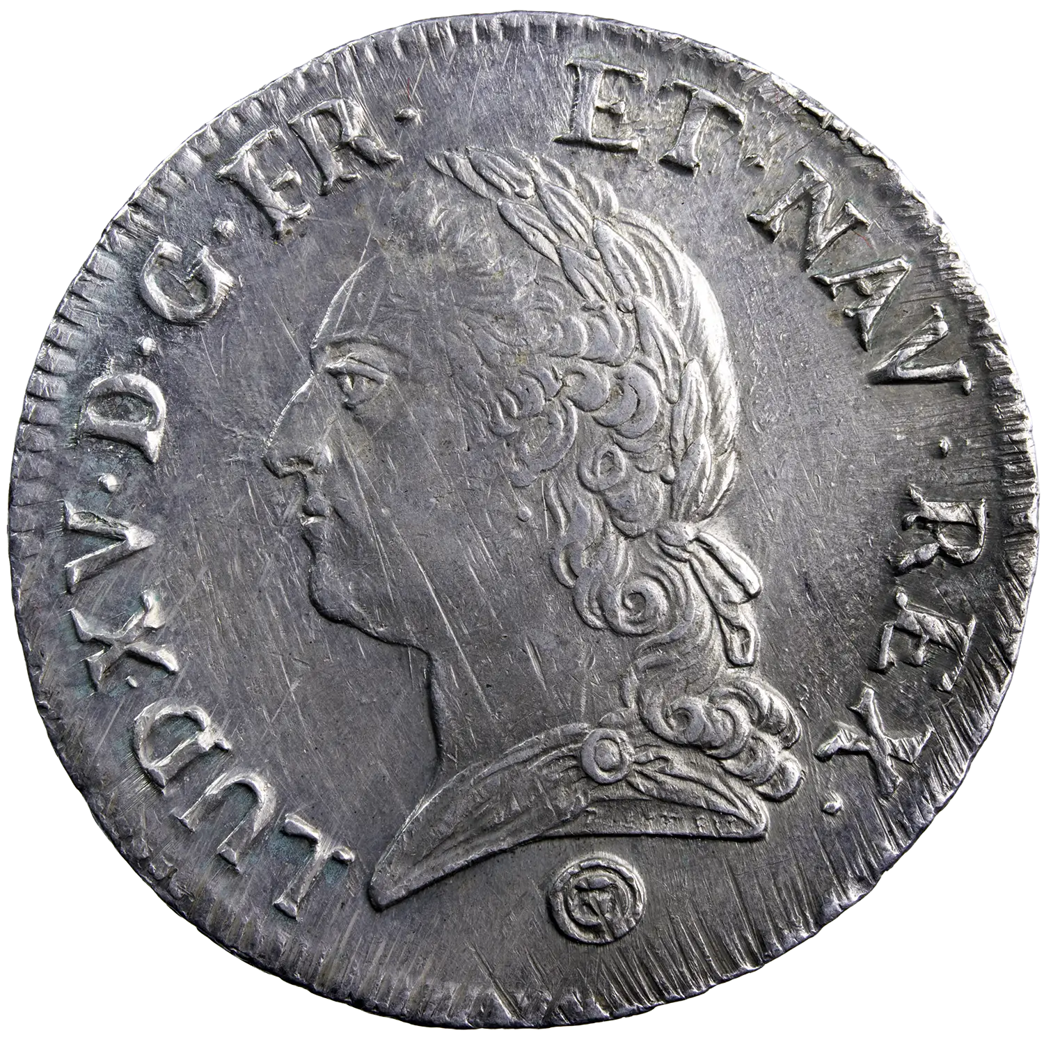 Louis XV écu la vieille tête 1774 Perpignan