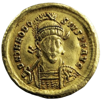 Theodose II solidus Constantinople