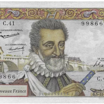 50 New Henri IV Francs banknote 5-11-1959