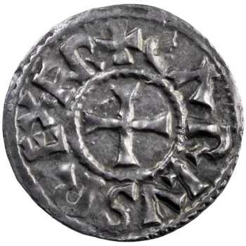 Charles le Chauve denier immobilisé Melle